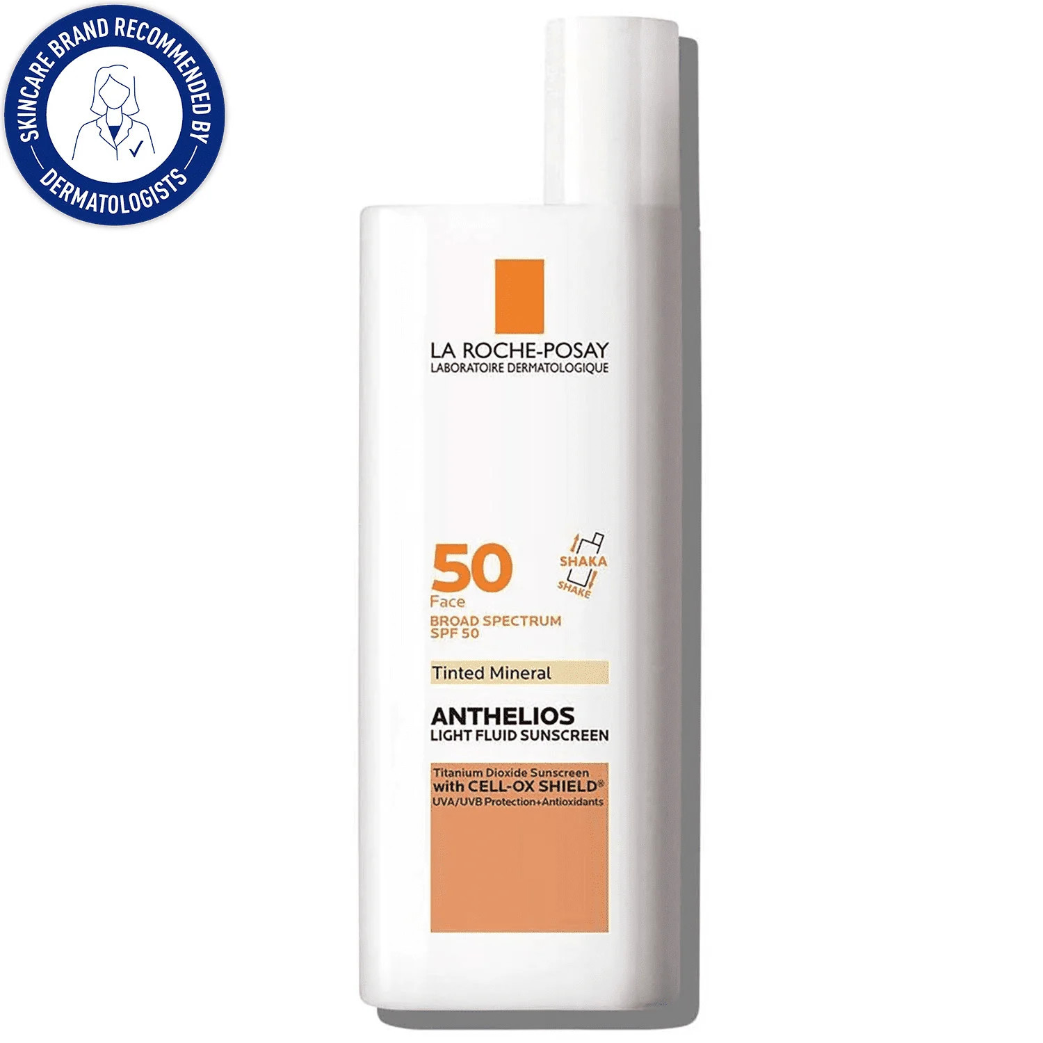 La Roche-Posay Anthelios Tinted Mineral Fluid Sunscreen SPF 50 for Sensitive Skin, 1.7 fl oz | Walmart (US)