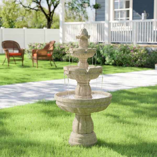 Michigan Fiberglass 3-Tier Water Fountain | Wayfair North America