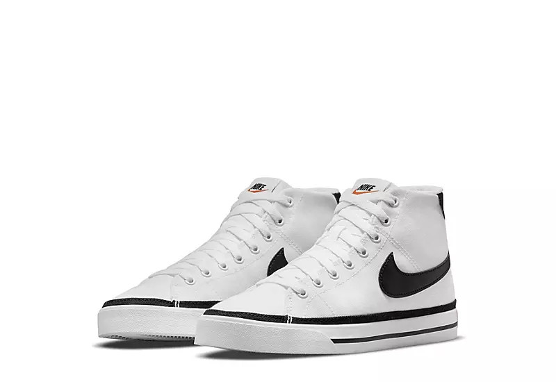 Nike Womens Court Legacy Mid Sneaker - White | Rack Room Shoes