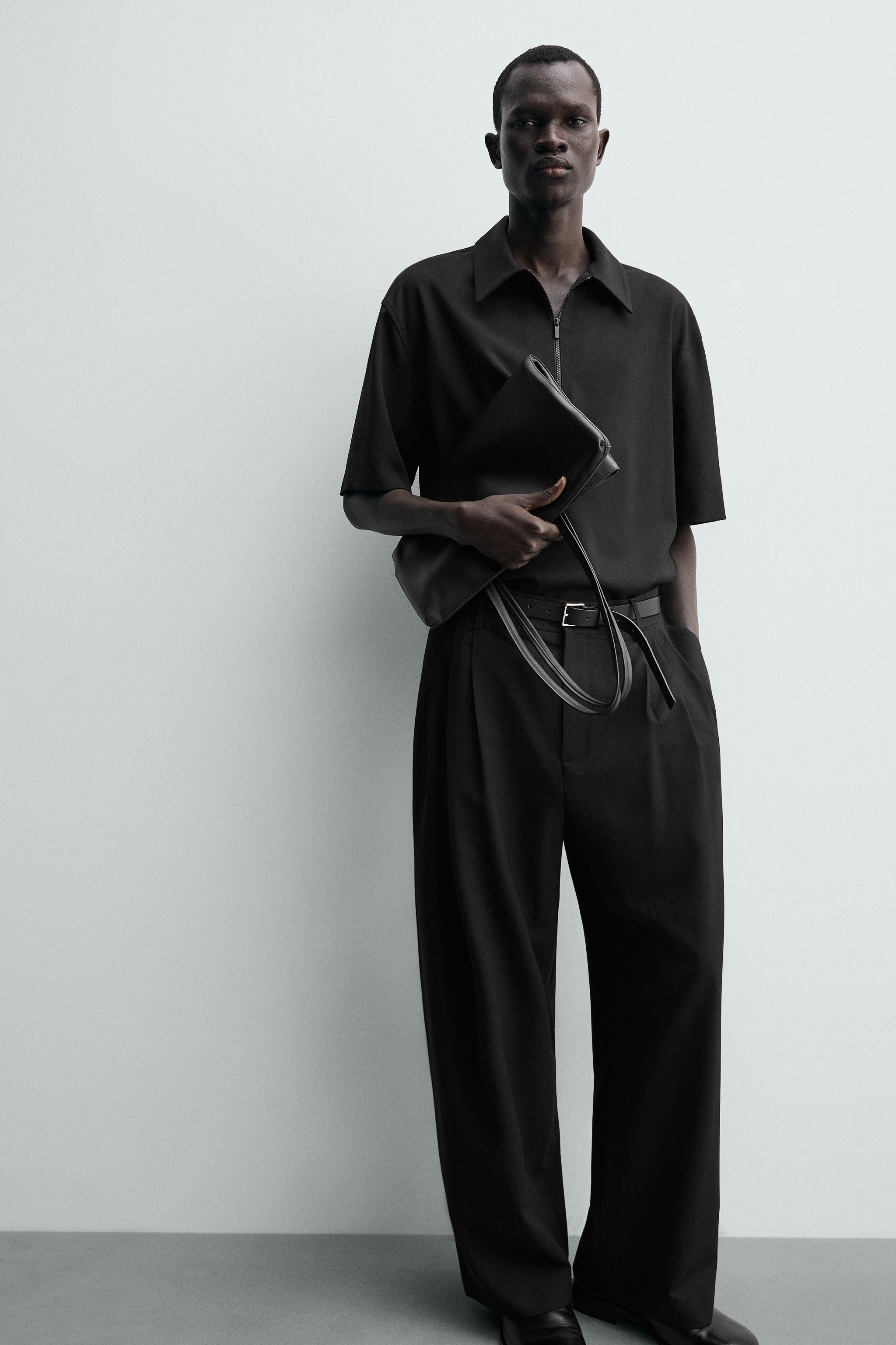 TECHNICAL ZIP-UP POLO SHIRT | Zara UK