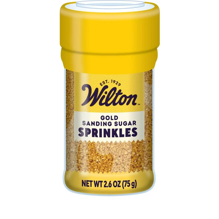 Wilton Gold Sanding Sugar Edible Sprinkles 2.6 oz. Bottle | Walmart (US)