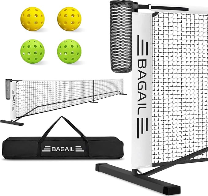 BAGAIL Portable Pickleball Net Set, 22 FT Regulation Size Pickle Ball Net with Ball Collector, Ca... | Amazon (US)