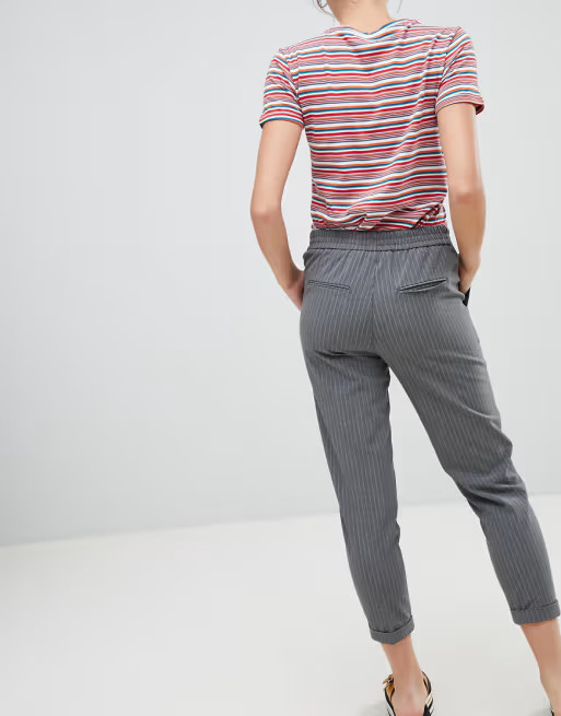 Pull&Bear pinstripe tapered pants | ASOS US