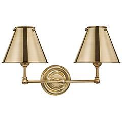 Classic No.1 12 1/4&quot; High Aged Brass Wall Sconce | www.lampsplus.com | Lamps Plus