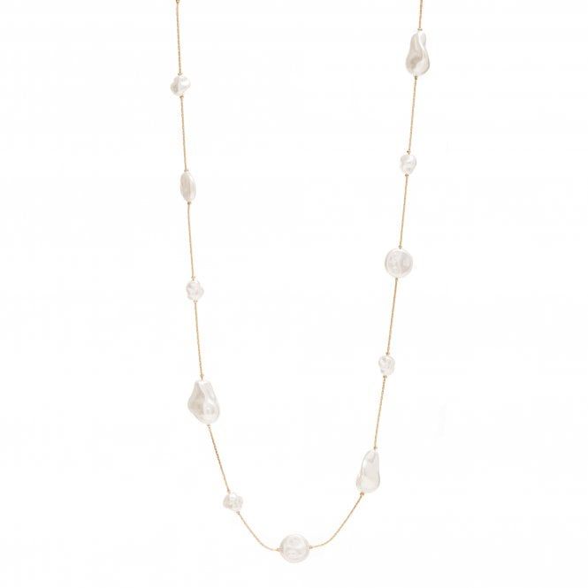 Gold Plated Pearl Rope Necklace | Jon Richard