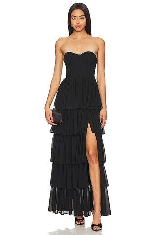 Lovers and Friends Hattie Gown in Black from Revolve.com | Revolve Clothing (Global)