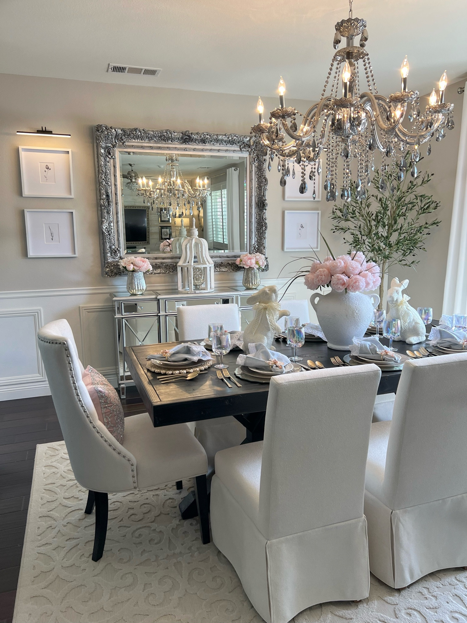 Made a few changes in our dining room 🌸 home decor, dining room decor, dining room inspo, decorations, lighting, tablescape

#LTKhome #LTKSeasonal #LTKsalealert