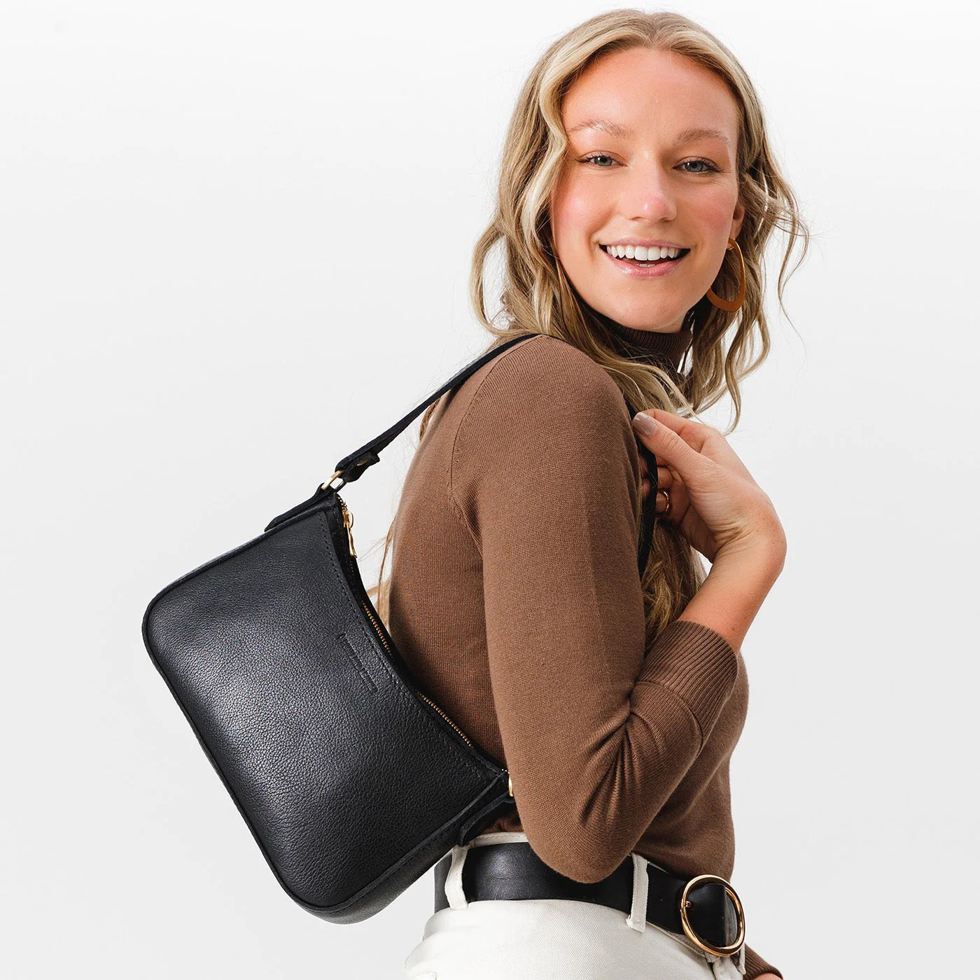 'Almost Perfect' Baguette Shoulder Bag | Portland Leather Goods (US)