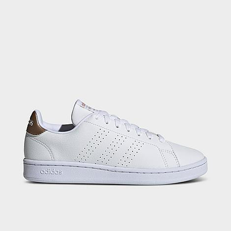adidas Women's Essentials Advantage Casual Shoes in White/White/Copper Metallic Size: 6.0 | Finish Line (US)