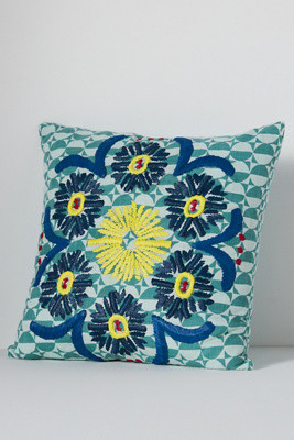 Embroidered Anila Pillow | Anthropologie (US)