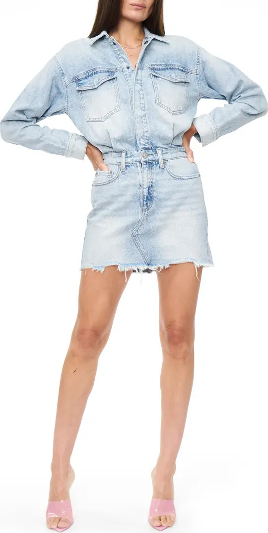 Pistola Nina Long Sleeve Denim Shirtdress | Nordstromrack | Nordstrom Rack