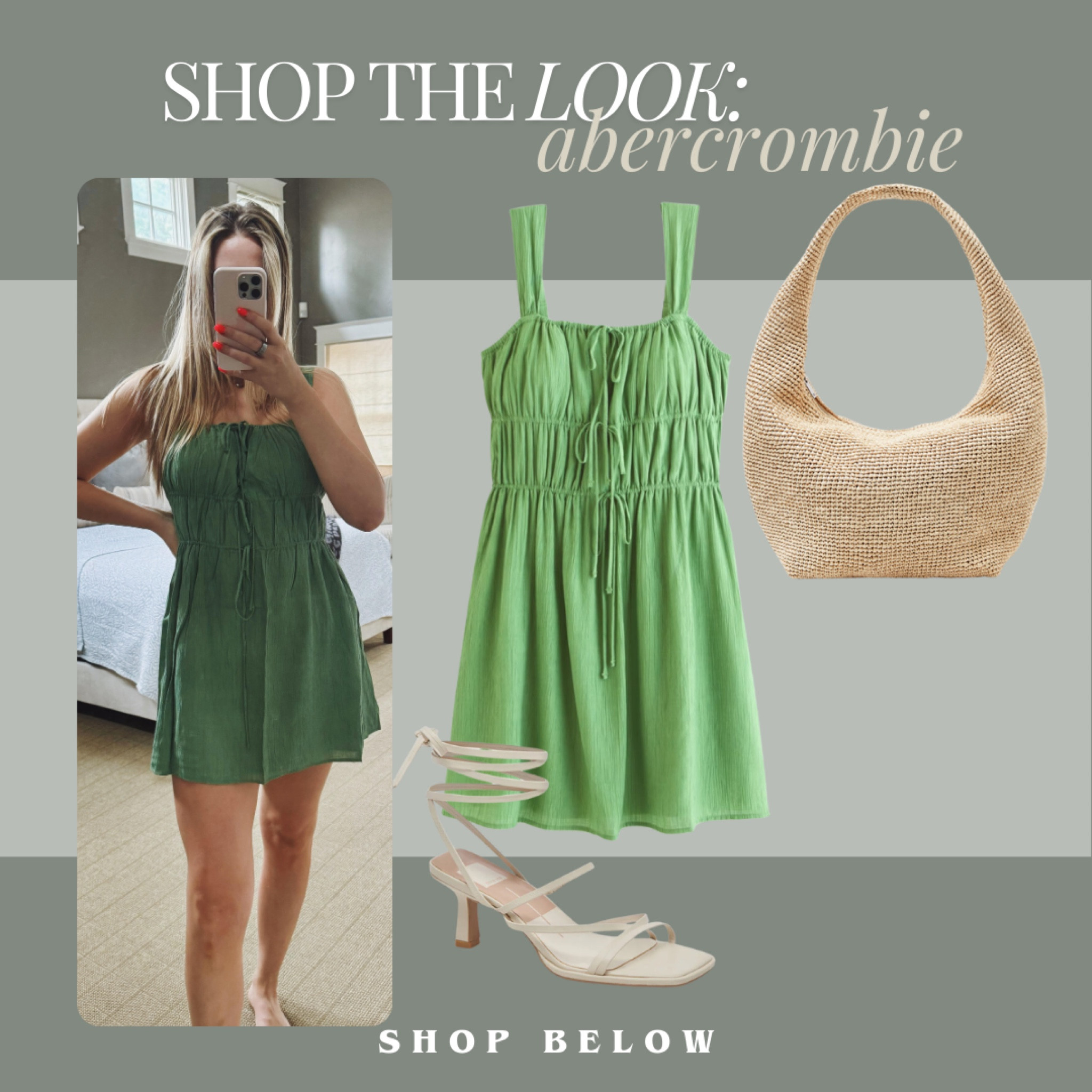 Abercrombie picks, Abercrombie sale, summer dress, Abercrombie dress, raffia bag, revolve shoes, Abercrombie haul, Abercrombie try on, summer outfit, date night outfit, rouched dress, strappy heels, casual dress 

#LTKfindsunder50 #LTKtravel #LTKsalealert