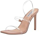 Steve Madden Women's Gracey Heeled Sandal, Clear, 7 | Amazon (US)