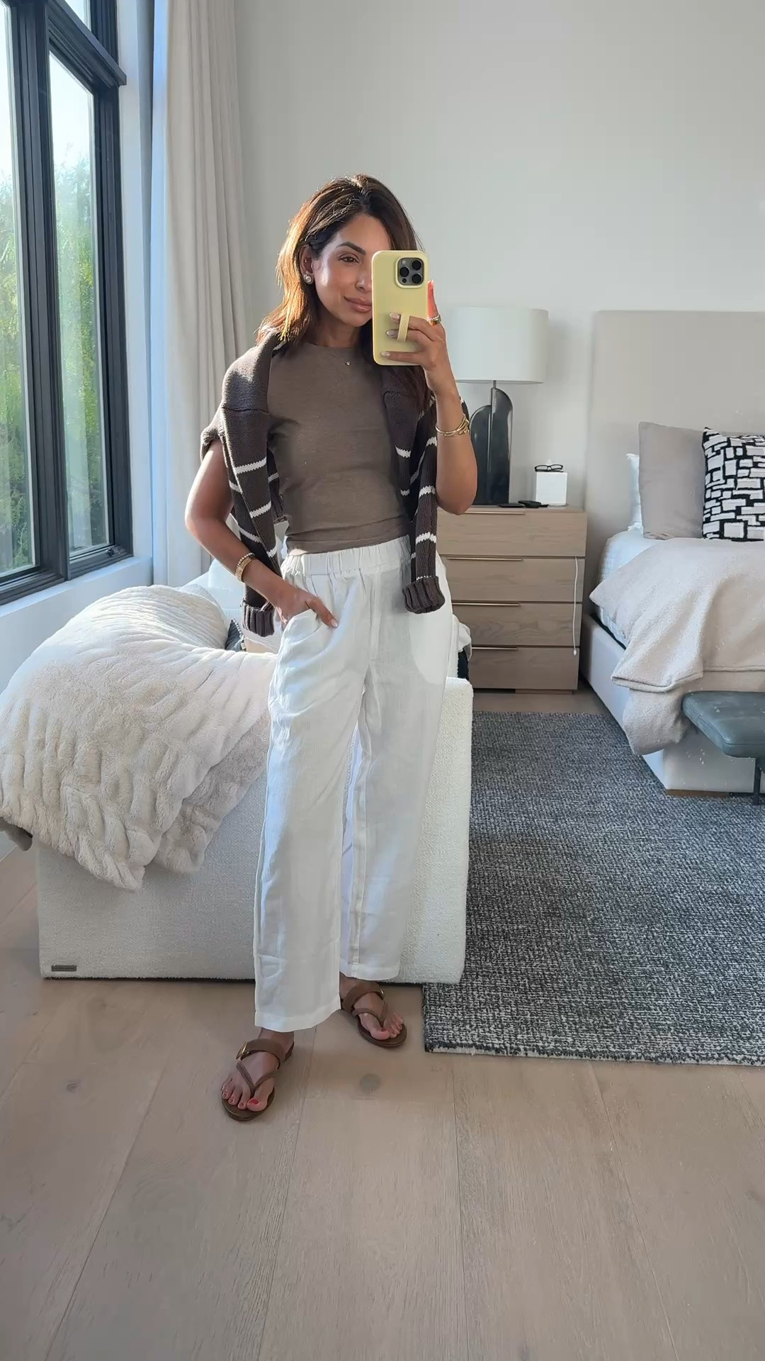 Wearing an xs in each of these pieces, these linen pants are so comfy & petite friendly!

#LTKPetite #LTKOver40 #LTKootd