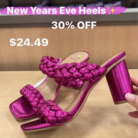 Metallic pink New Year’s Eve heels 

#LTKGiftGuide #LTKHoliday #LTKshoecrush