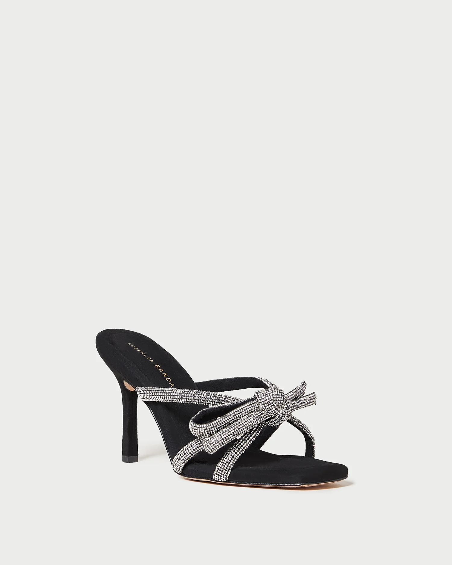 Margi Black Suede Bow Heel | Loeffler Randall