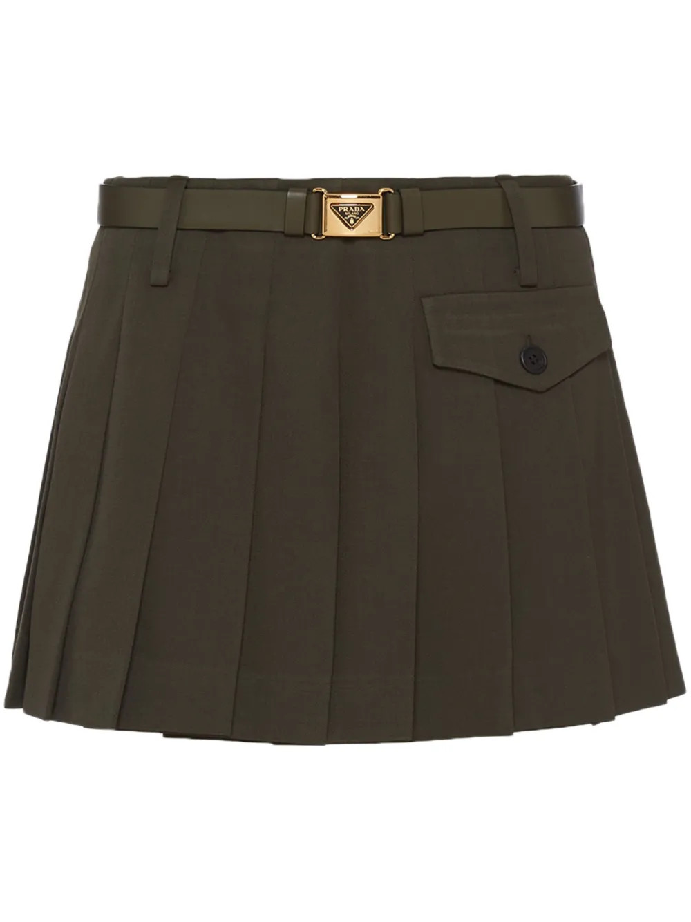 Prada Minirock Mit Falten - Farfetch | Farfetch Global