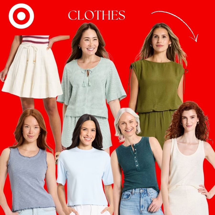 Target Deal Days 🎯 Up to 40% off womens clothes! So many great summer tops!