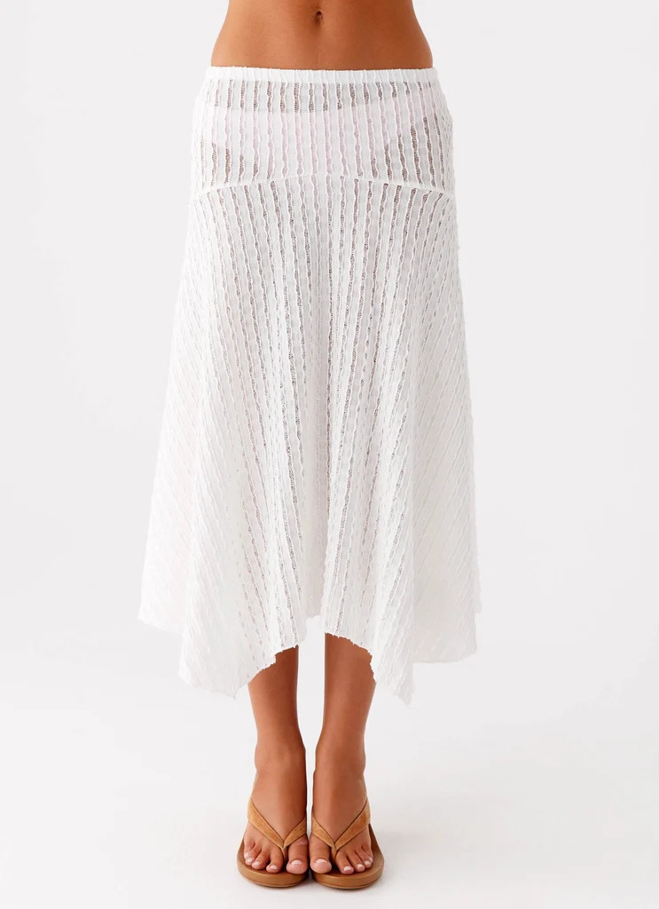 Katta Midi Skirt - Ivory | Peppermayo (Global)
