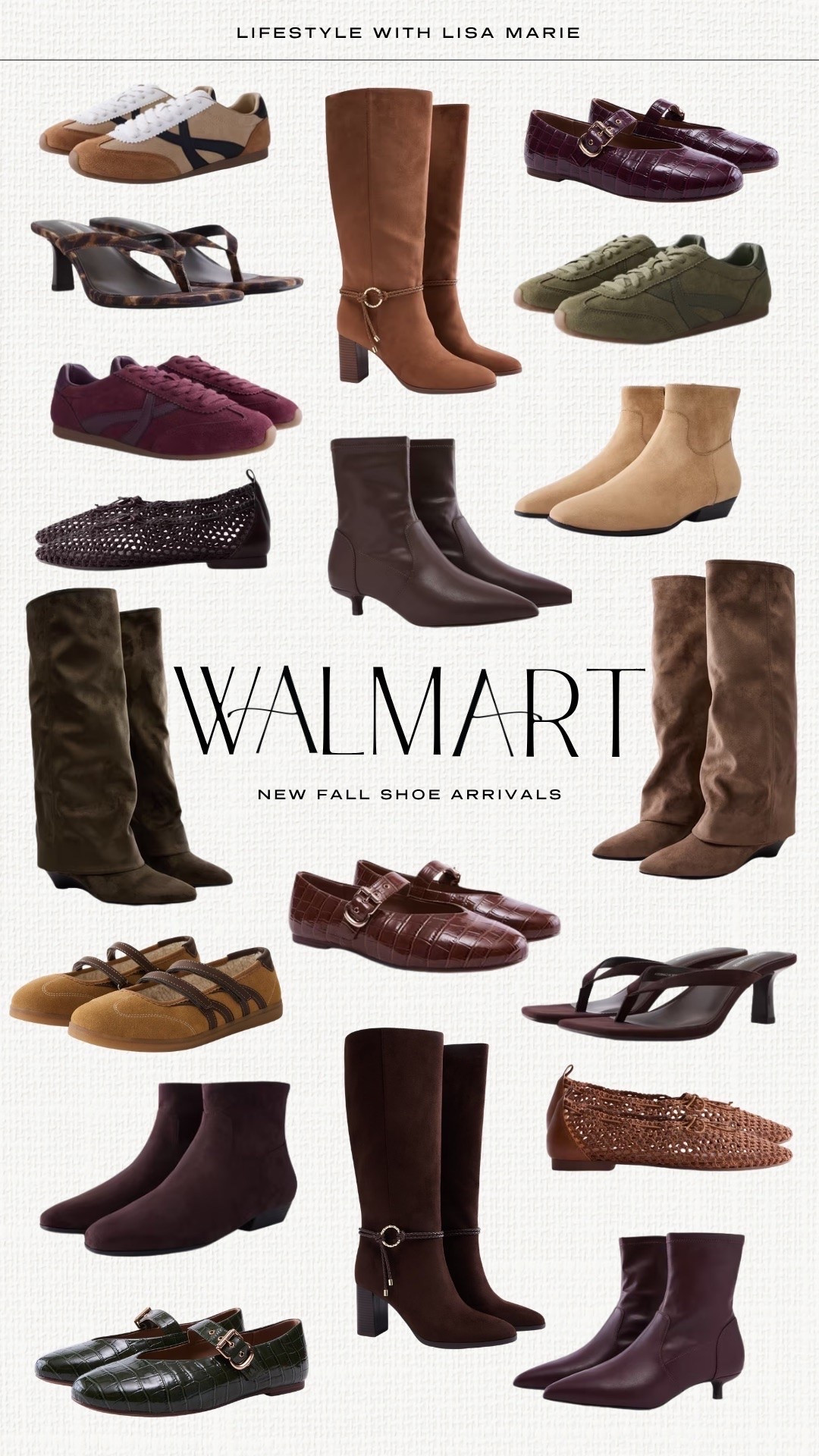 Walmart new fall shoe arrivals! Suede sneakers, boots and booties. Knee high boots. Ankle booties. Ballet flats and mules. Kitten heels for fall. Animal print shoes. Elevated casual and business casual shoes. Block heel and wedge heel shoes. Travel shoes and sneakers.

#LTKmomlife #LTKSeasonal #LTKootd