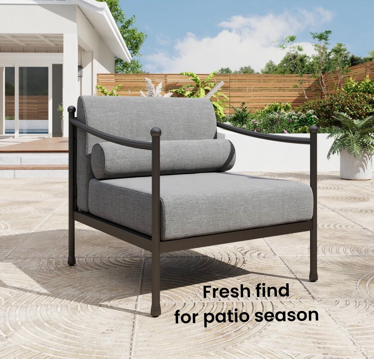 Thick cushion with metal frame. An amber interior look for less! 
@Wayfair 

#LTKSeasonal #LTKdayinmylife #LTKHome