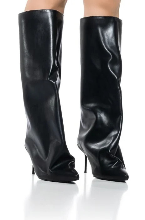AZALEA WANG COUTURE CRAZY BLACK BOOT | AKIRA