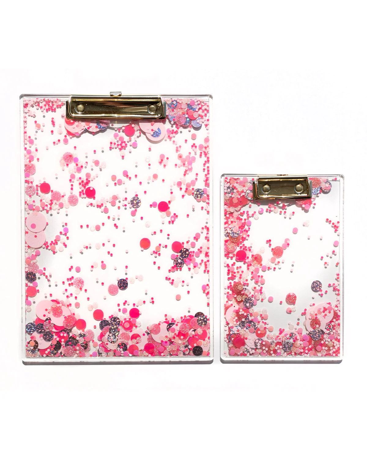 Pink Party Confetti Clear Clipboard | Packed Party