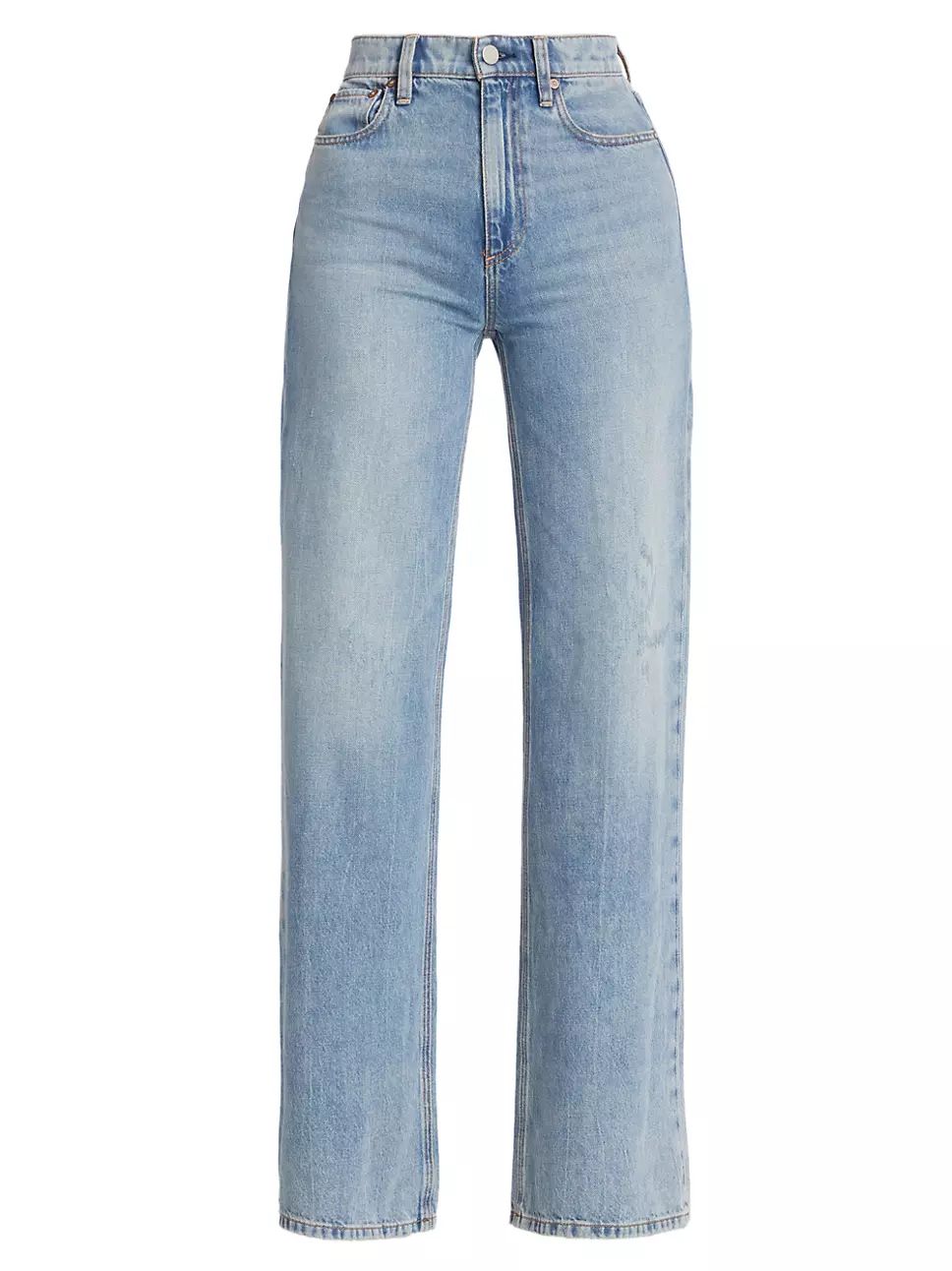 Alice + Olivia Weezy Mid-Rise Straight Jeans | Saks Fifth Avenue