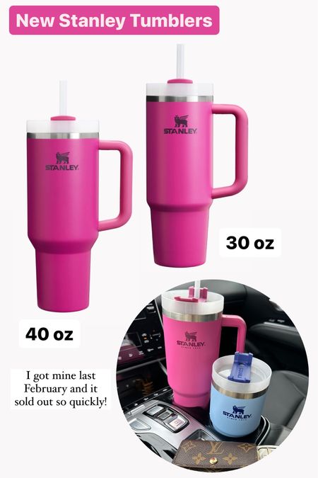 New Stanley Tumblers in the shade ‘Fuchsia’ 

Stanley, Stanley tumbler, Stanley cup, Stanley quencher, drink ware, spring finds, spring must haves, gifts for her, girly finds, pink finds 



#LTKfindsunder50 #LTKMostLoved #LTKhome