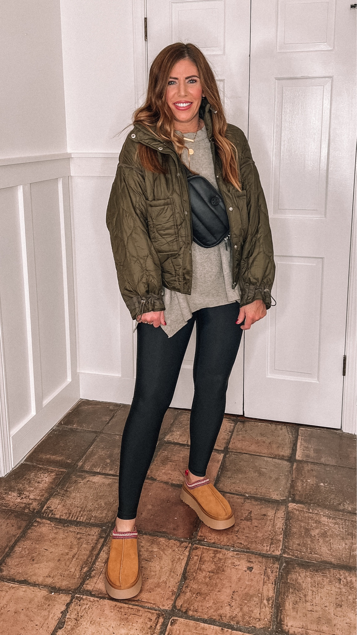 Amazon winter outfit
Favorite look for less sweater 
Fleece lined leggings 
look for less puffer jacket
Look for less UGG slippers
Lululemon quilted belt bag



#LTKfindsunder50 #LTKover40 #LTKstyletip