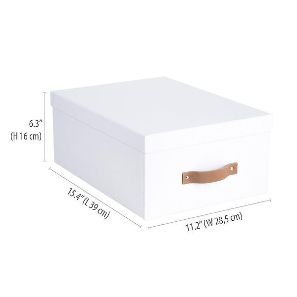 Bigso Woodgrain Shirt Box Black | The Container Store