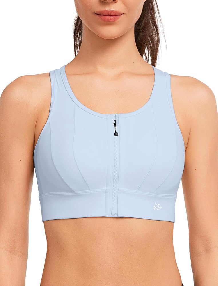 Yvette Front Closure Sports Bras for Women High Support Large Bust Supportive Sports Bra High Imp... | Amazon (US)