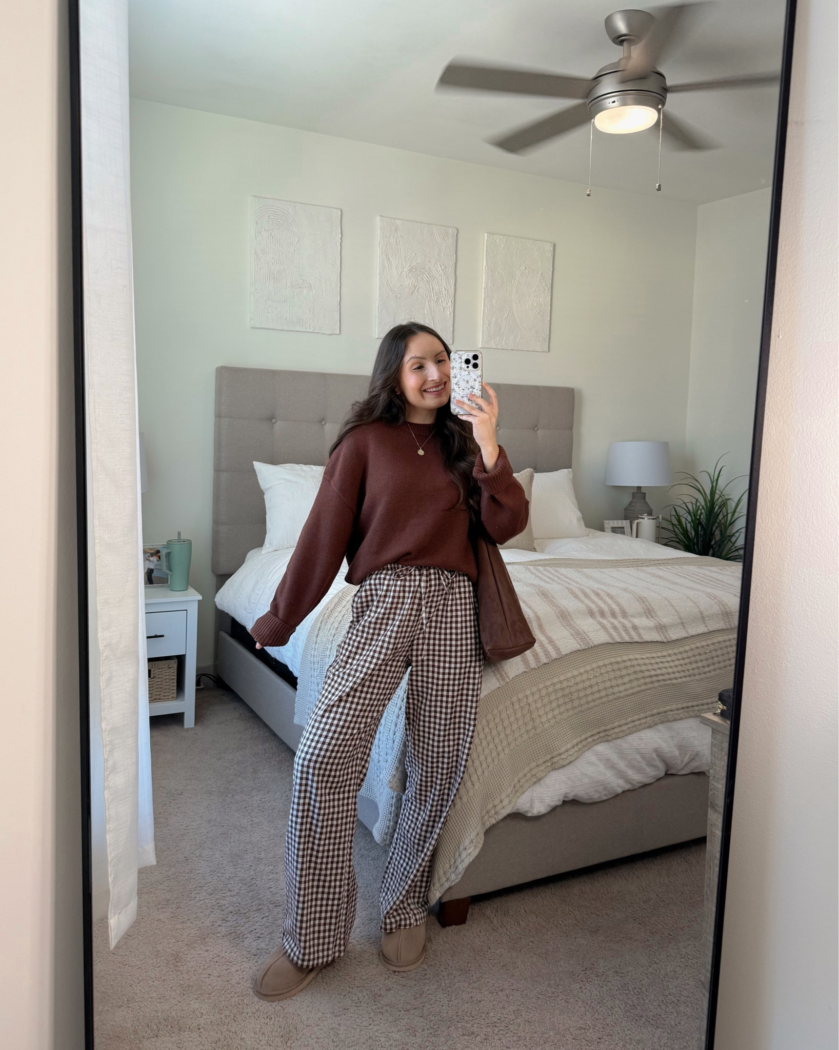 Fall amazon outfits!
brown sweater - XS (oversized), 
plaid pants - S, 
brown fireside slippers - size up,
white off the shoulder sweater - XS, 
stripe pants - XS (very wide leg), 
dream Paris boots - true to size,
black skirt - XS, 
trench coat - XS (runs big), 
white boots - true to size

#LTKSeasonal #LTKFindsUnder100 #LTKPetite