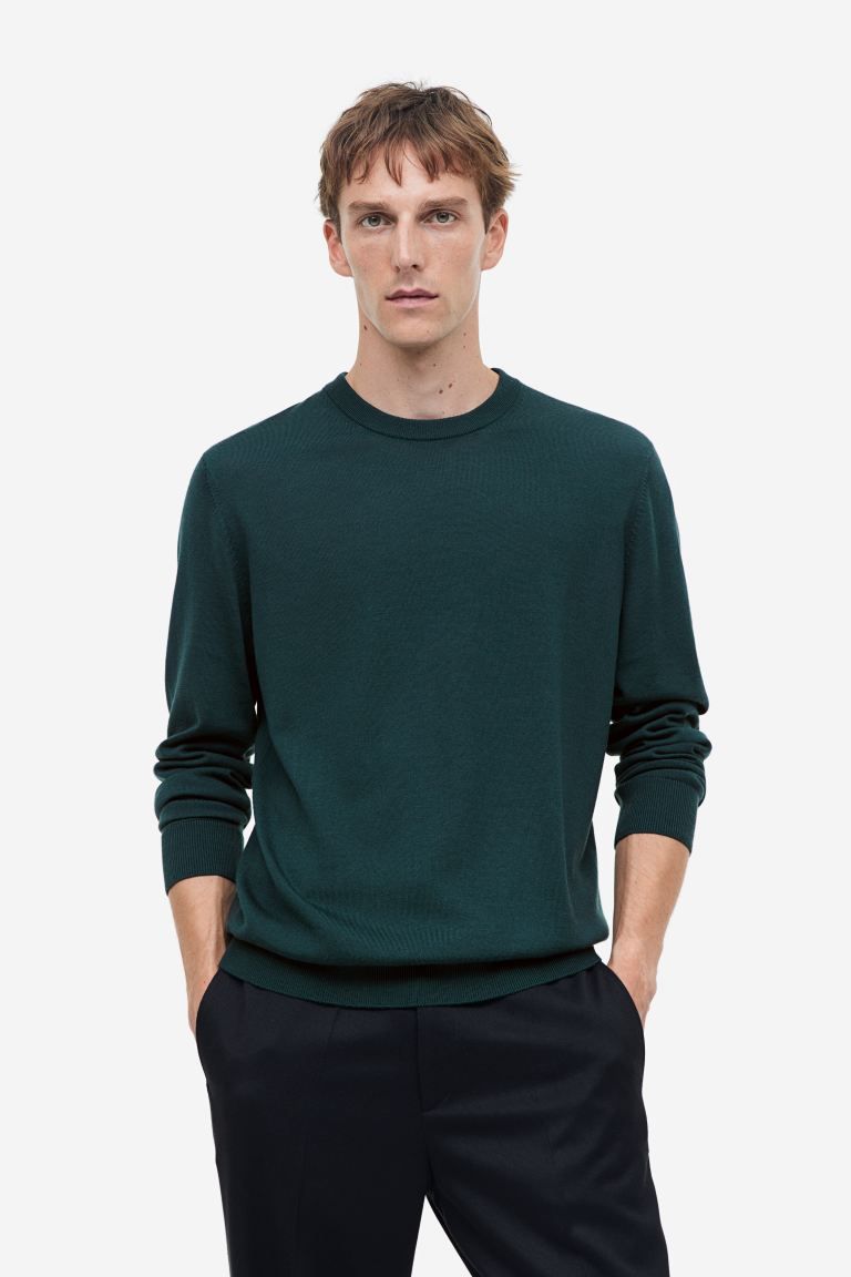 Slim Fit Merino Wool Sweater | H&M (US + CA)