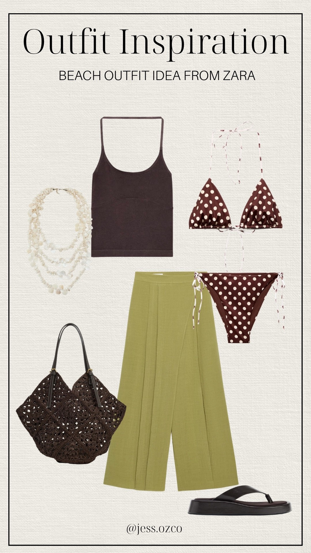 Beach outfit idea for Summer!

The perfect outfit to wear to the beach: a polka dot bikini with wrap front wide leg pants and a halter top!

Summer outfit, vacation outfit idea, summer style, triangle bikini, beach outfits

#LTKSwim #LTKSeasonal #LTKootd