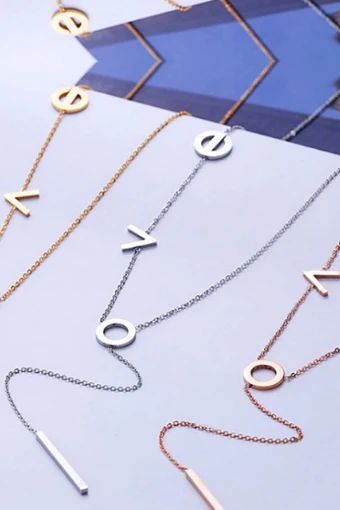 Love Lariat- Silver | The Styled Collection