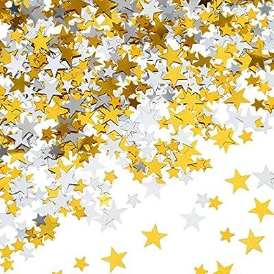 60 g Star Confetti Glitter Star Table Confetti Metallic Foil Stars for Party Wedding Festival Dec... | Amazon (US)