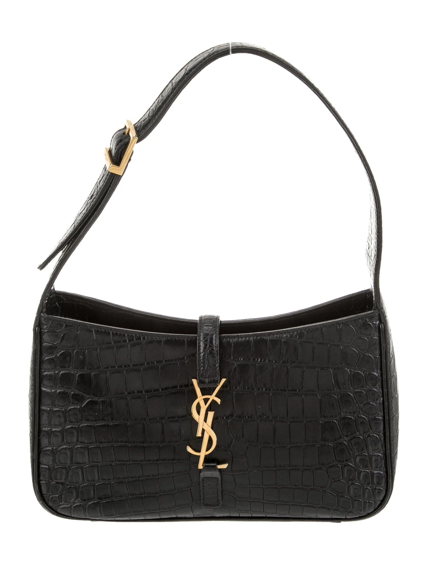 Saint Laurent Embossed Leather Le 5 à 7 - Black Shoulder Bags, Handbags - SNT464390 | The RealRe... | The RealReal