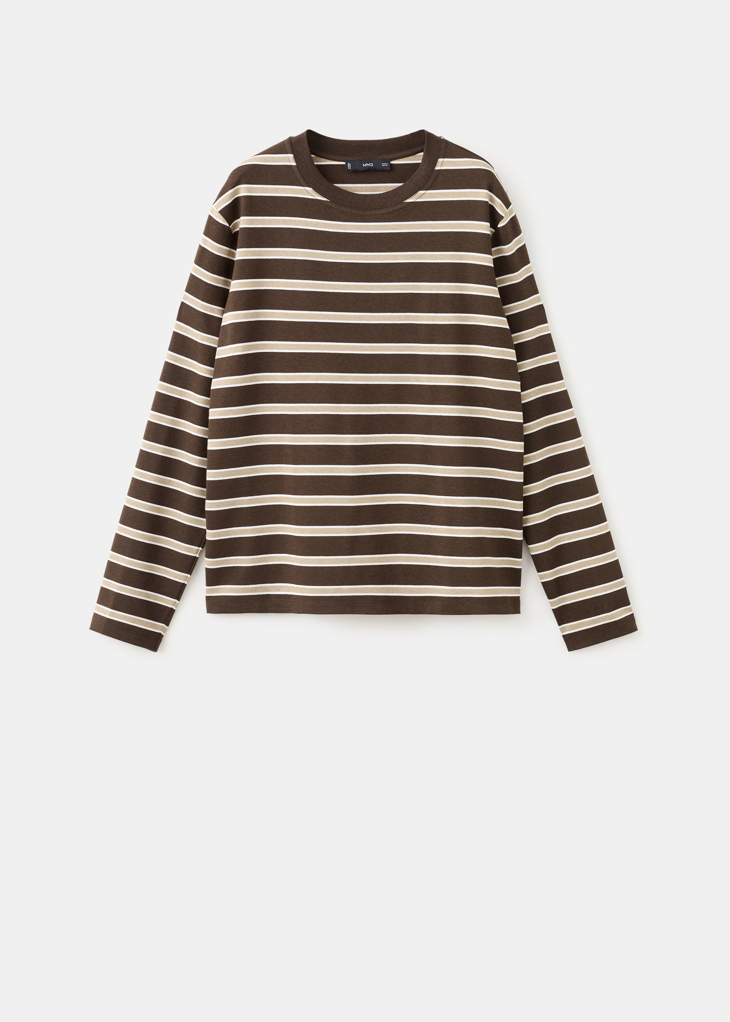 T-shirt rayé manches longues | Mango EU