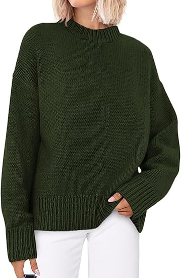 PRETTYGARDEN Womens Sweaters Fall 2025 Trendy Casual Crewneck Long Sleeve Cozy Knit Pullover Swea... | Amazon (US)