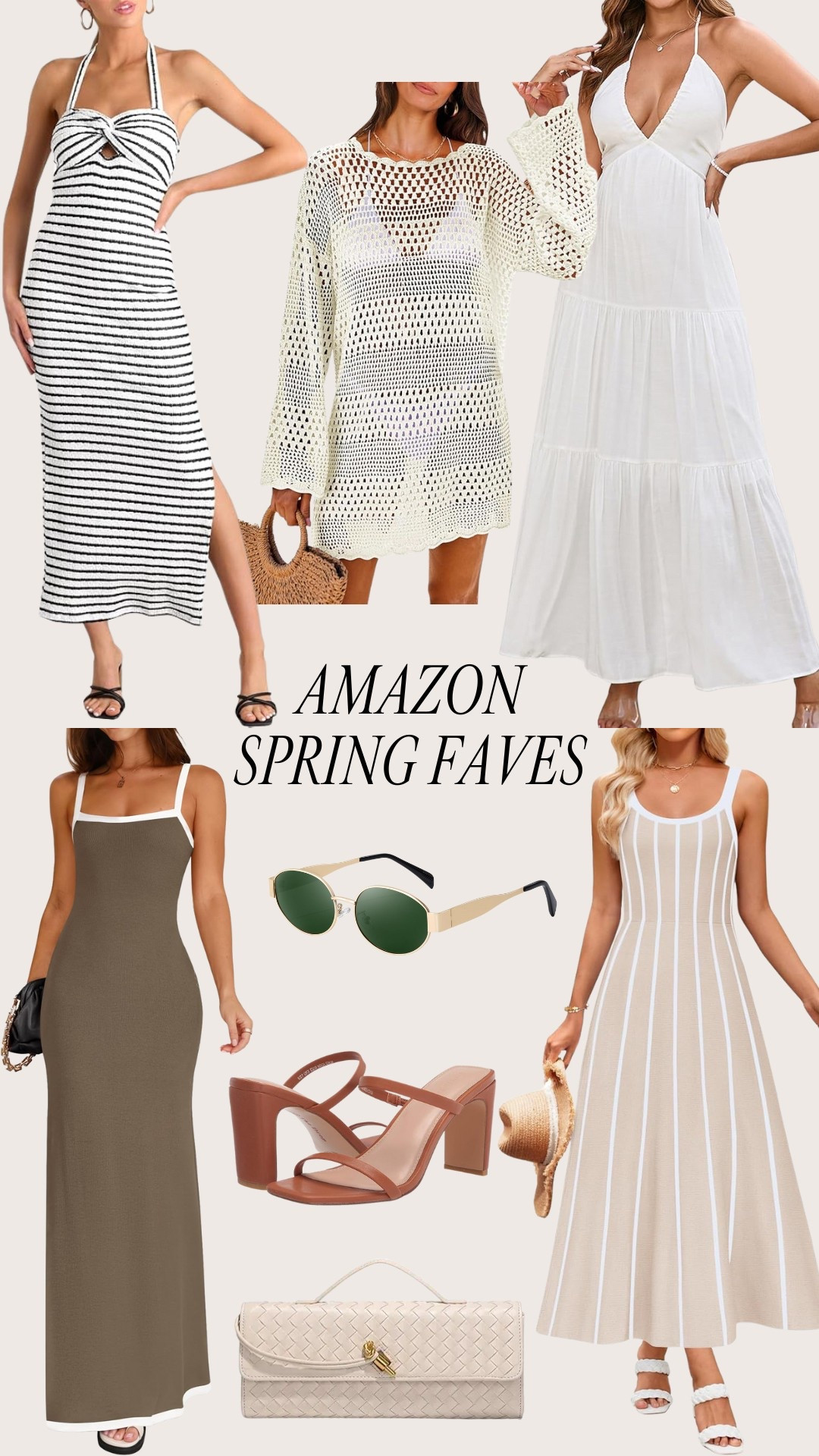 My current Amazon Spring Faves! 🌸

Spring dresses
Summer dresses 
Maxi dresses
Sleeveless dresses
Spring shoes
Summer shoes
Sandals
Striped dresses
Handbag
Crochet swimsuit coverup

#LTKStyleTip #LTKShoeCrush #LTKItBag