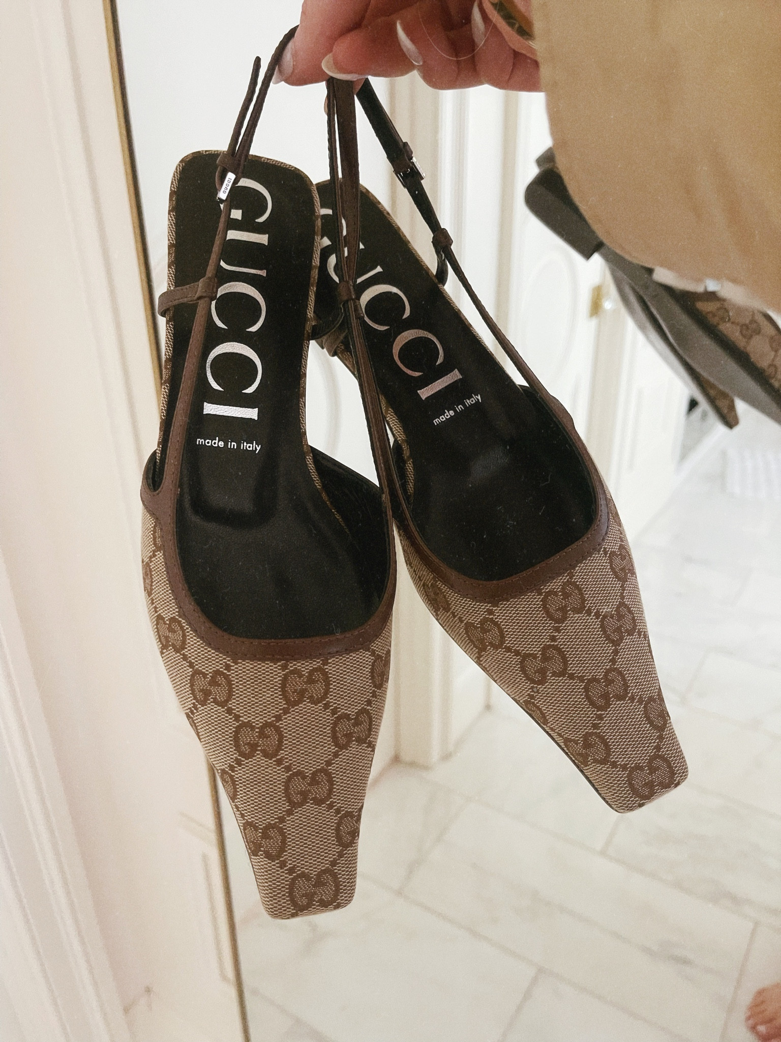 Timeless designer slingbacks fit tts 