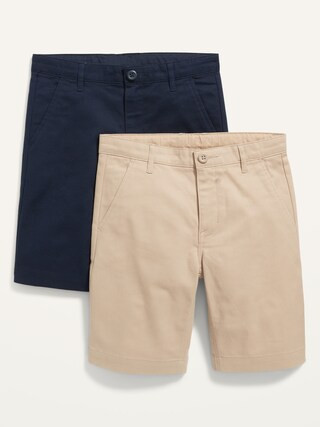 Built-In Flex Straight Uniform Shorts 2-Pack for Boys (At Knee) | Old Navy (US)
