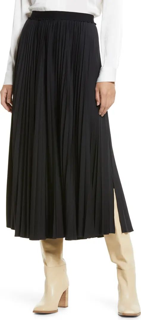 Pleated Faux Leather Maxi Skirt | Nordstrom
