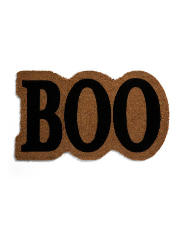20x34 Boo Shaped Coir Doormat | TJ Maxx