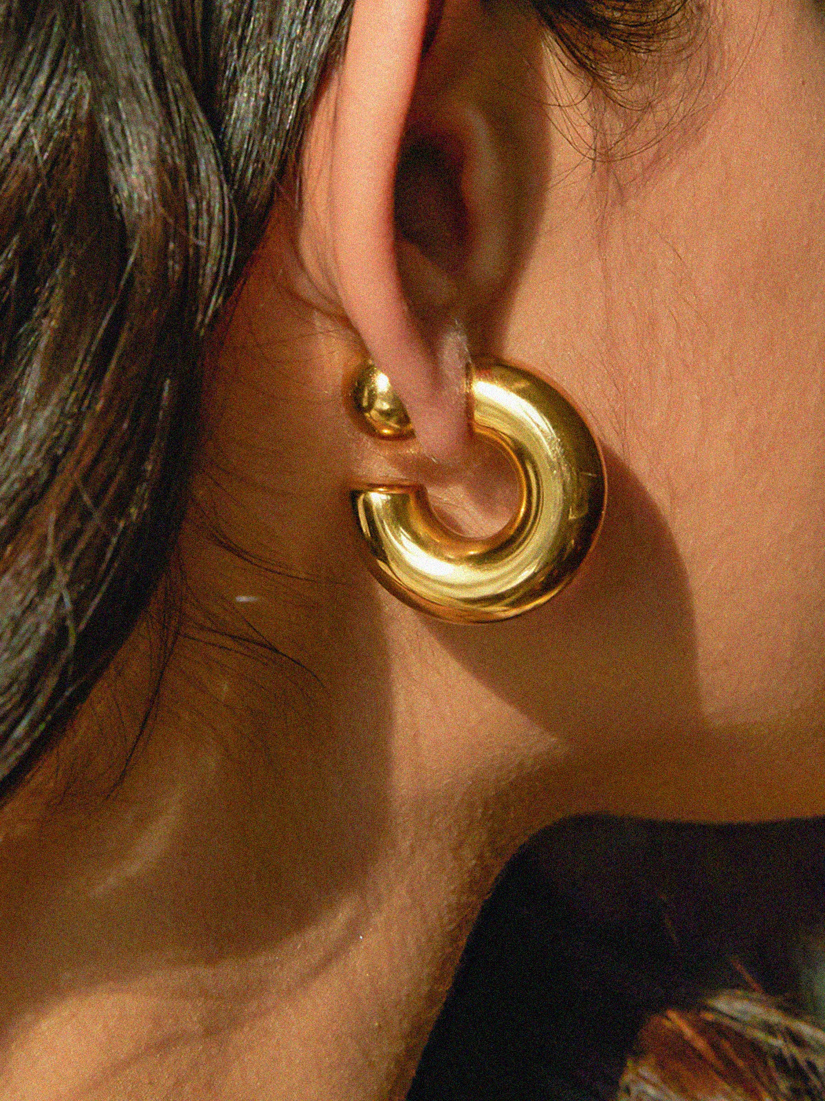 Stylish C-Shaped Earrings | Commense