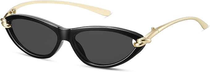 Retro Oval Cat Eye Sunglasses for Women Y2k Small Cateye Sun Glasses Womens Trendy 90s Designer N... | Amazon (US)