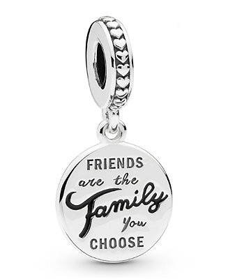 Sterling Silver Friends Are Family Dangle Charm | Macy's