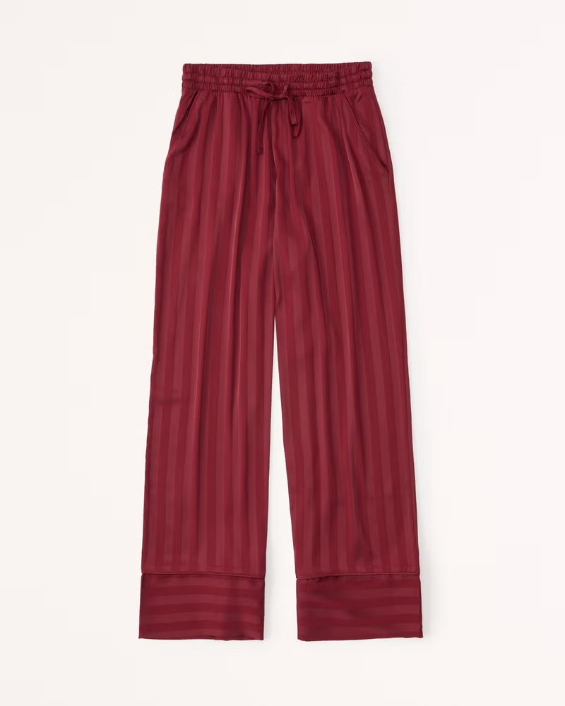 Women's Satin Jacquard Sleep Pant | Women's Intimates & Sleepwear | Abercrombie.com | Abercrombie & Fitch (US)