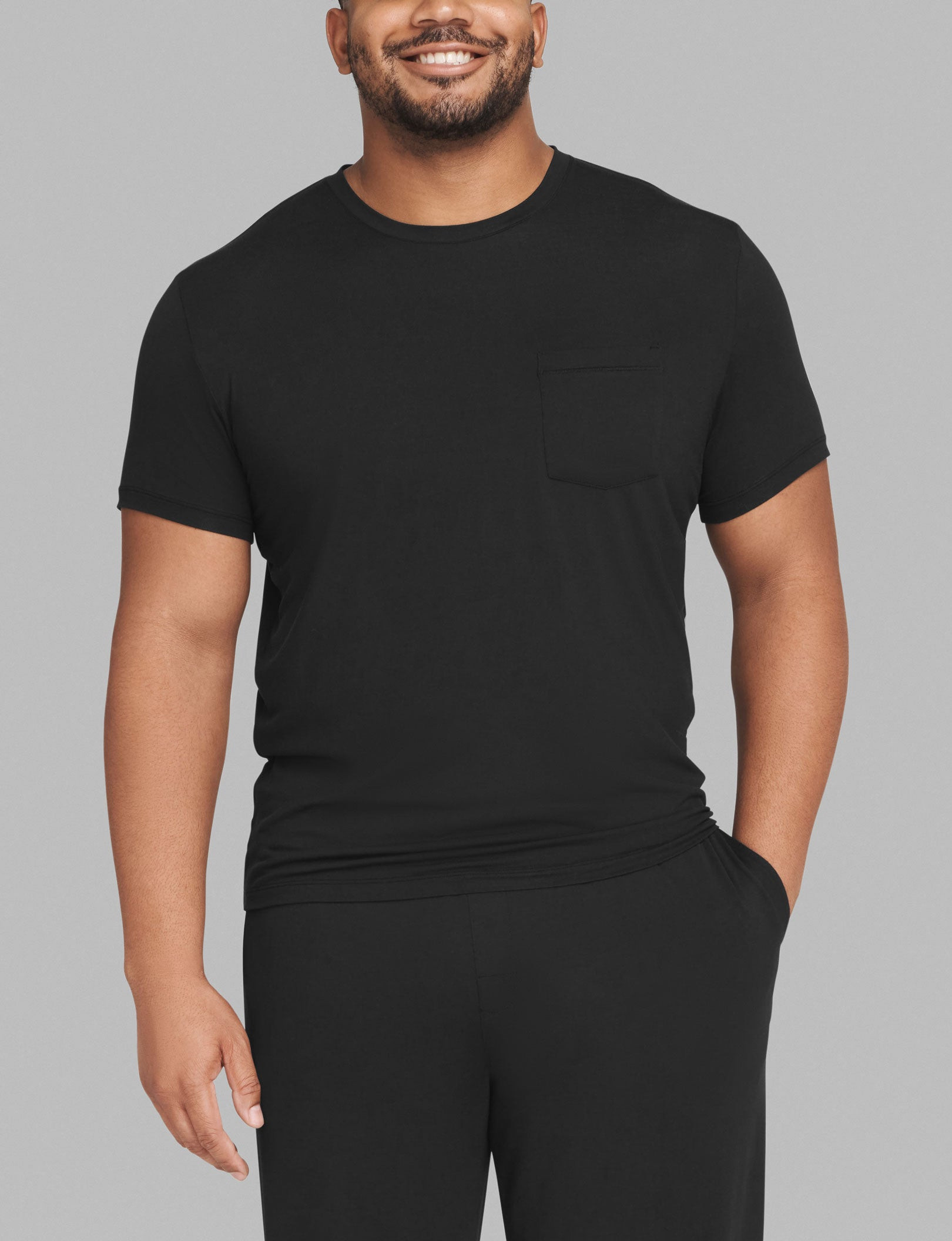 Second Skin Sleep Crew Neck Pocket Tee | Tommy John